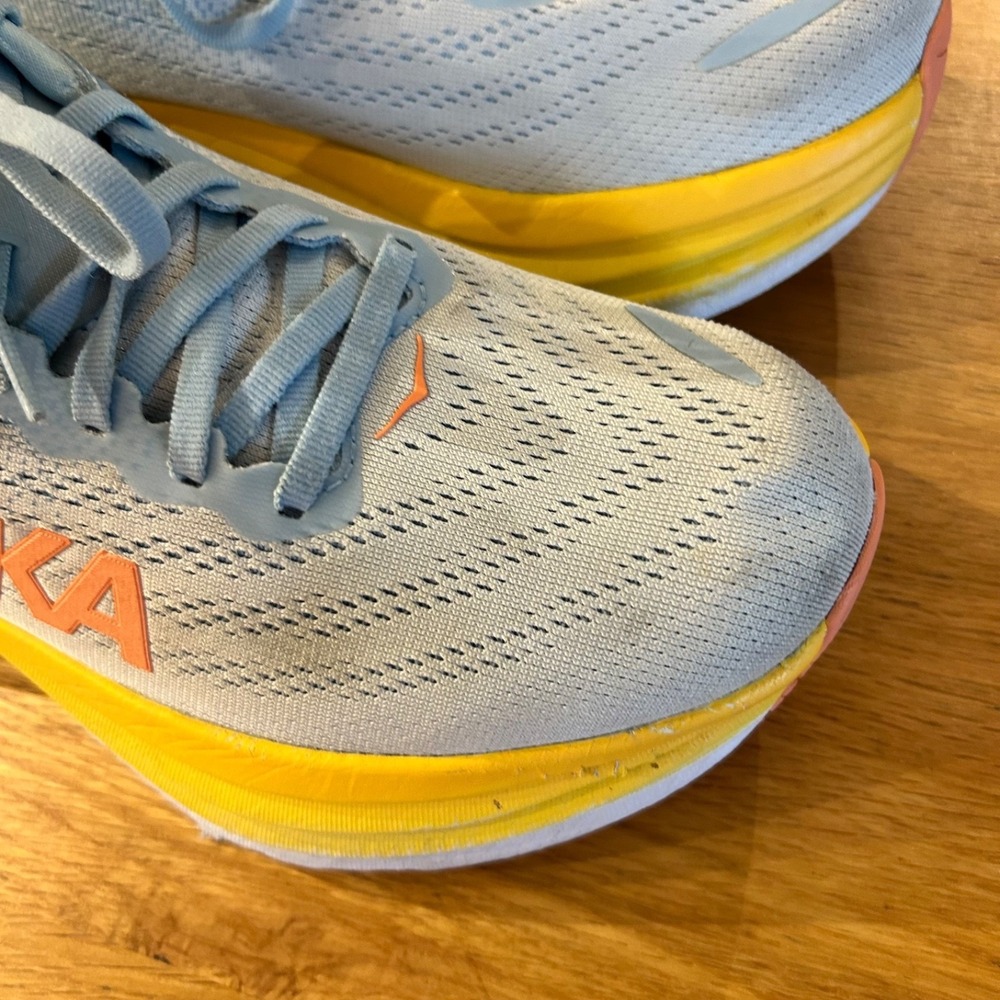 Hoka One One Bondi 8 Womens 10.5B Summer Song Running Nursing Walking Sneaker - Picture 6 of 11